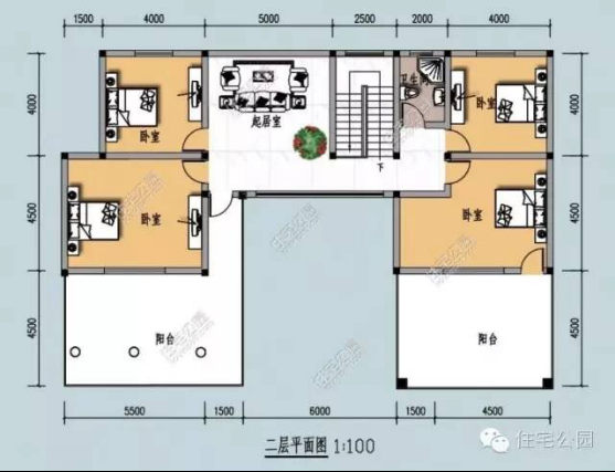 【红波分享】第二弹：现代堂屋风格别墅设计详图与预算350.jpg